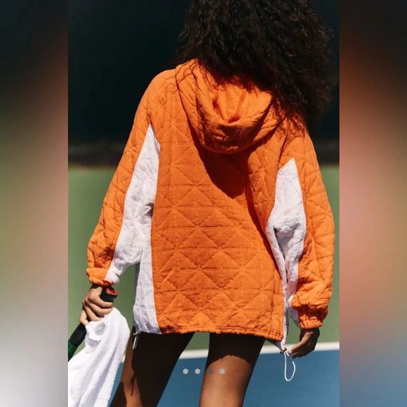 NWOT FP Movement Trapped in Paradise Colorblock Hoodie Pullover - Picture 2 of 9